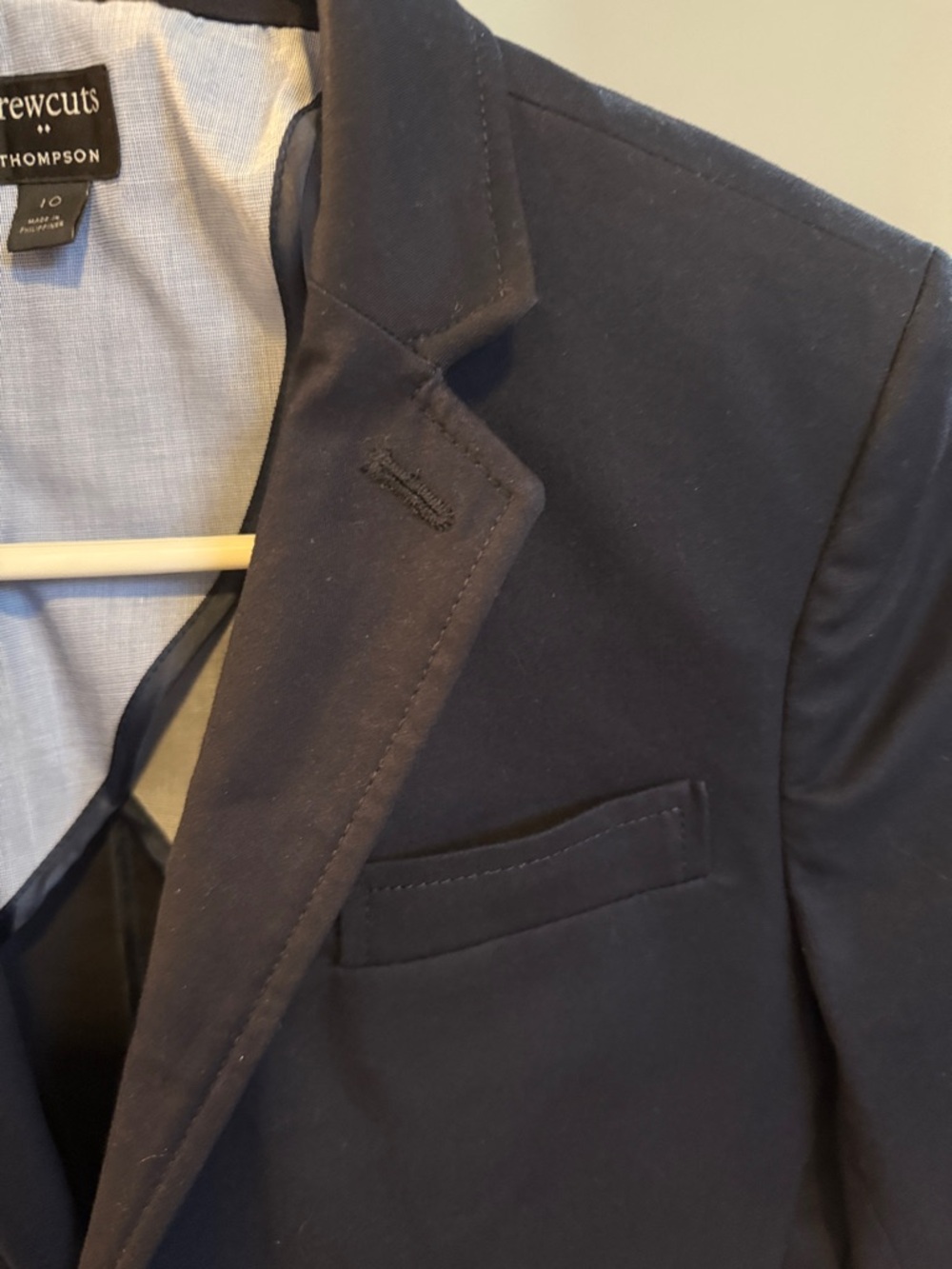 Crewcuts Navy Blue Boys' Two-Button Blazer - Picture 4 of 10
